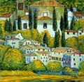 Chruch in Cassone Gustav Klimt landscape 2
